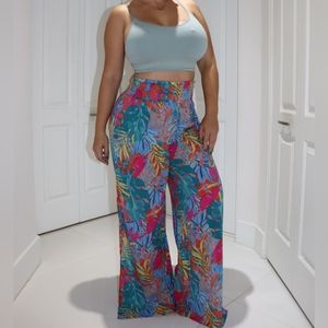 Tropical Loose Pants